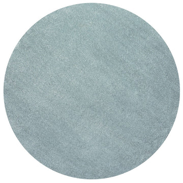 Haze Solid Low-pile Area Rug Light Blue